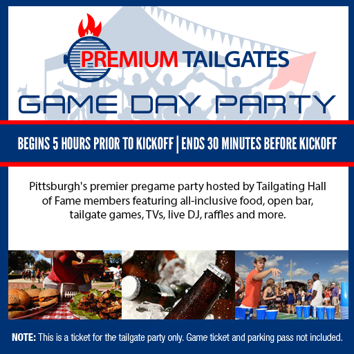 Premium Tailgate Party: Pittsburgh Steelers vs. New York Jets at Premium Tailgate Tent – Pitt – Pittsburgh, PA